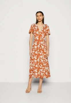 Anna Field Jerseyjurk - Brown/White