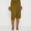 Anna Field Front Knot Midi Skirt - Kokerrok - Khaki 2 Anna Field Front Knot Midi Skirt - Kokerrok - Khaki -Anna Field 933a7b9984fc46649021338a1ef42a76