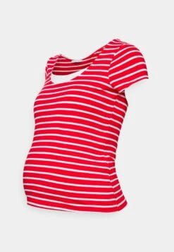 Maternity Double Layer Nursing- T-Shirt Print - Dark Red / Multicoloured -Anna Field 949c0f2f32e64162bf00d0d0abf60ffc