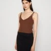 Anna Field Top - Dark Brown -Anna Field 9525b3cf6ff84adbbb980f3622472bc0