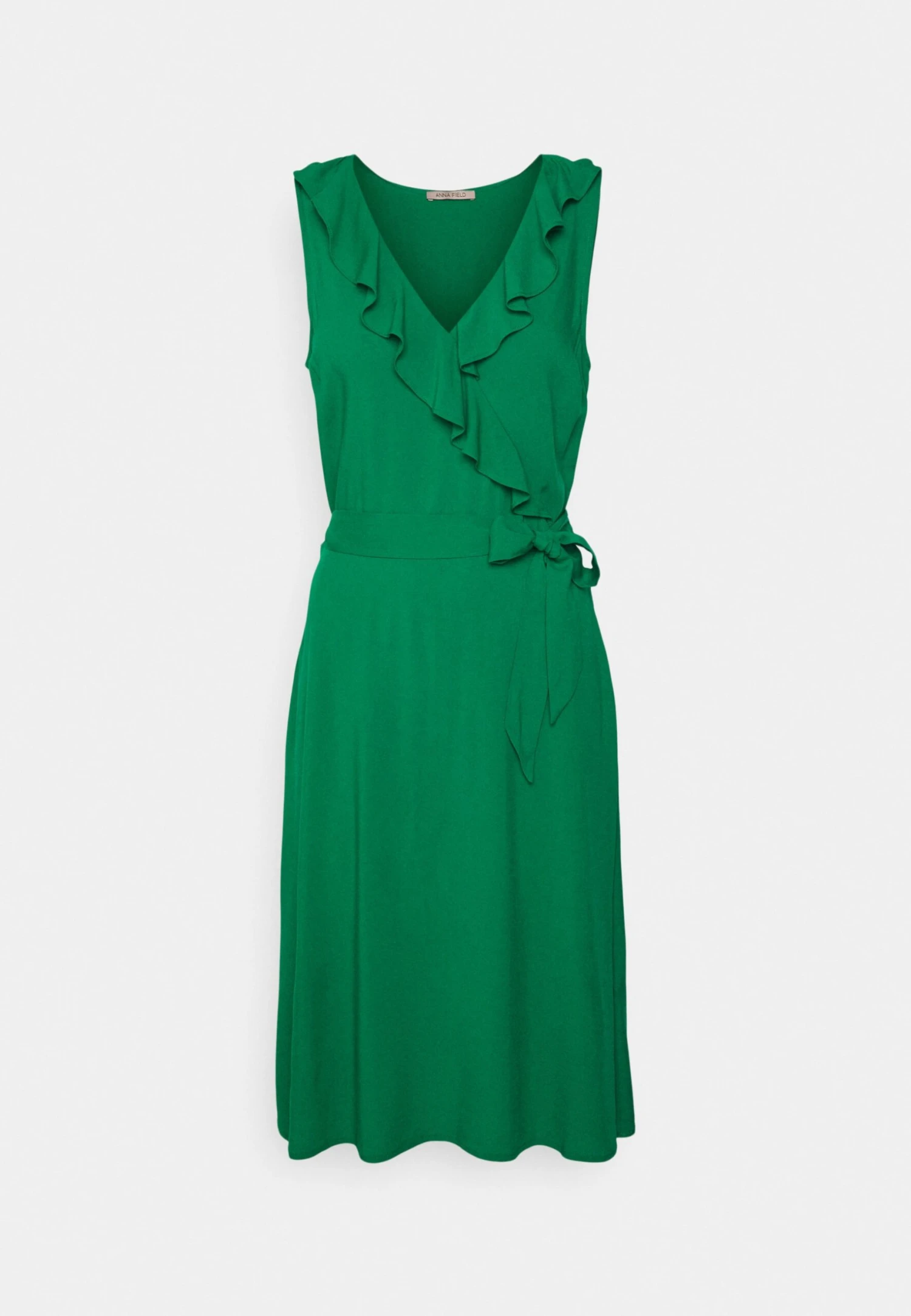Anna Field Volant Midi Dress - Jurk -Green 3 Anna Field Volant Midi Dress - Jurk -Green