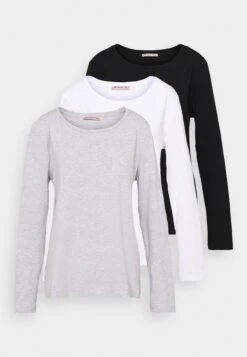 Anna Field 3 Pack - Longsleeve - Black/White/Mottled Light Grey 14 Anna Field 3 Pack - Longsleeve - Black/White/Mottled Light Grey -Anna Field 961352bddf144aa8ae41be158008bf1b