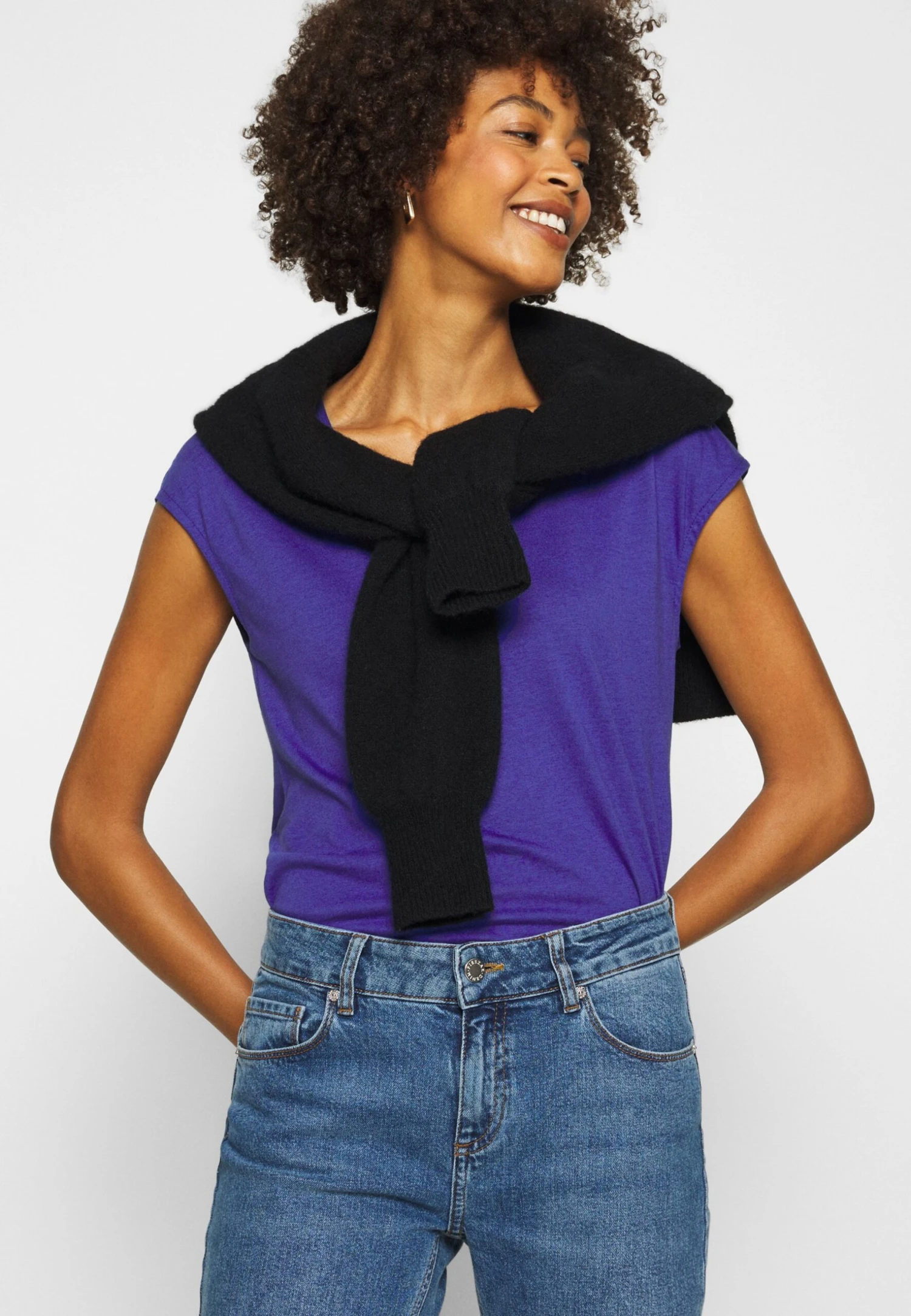 Anna Field T-Shirt Basic - Clematis Blue 6 Anna Field T-Shirt Basic - Clematis Blue - Afbeelding 4