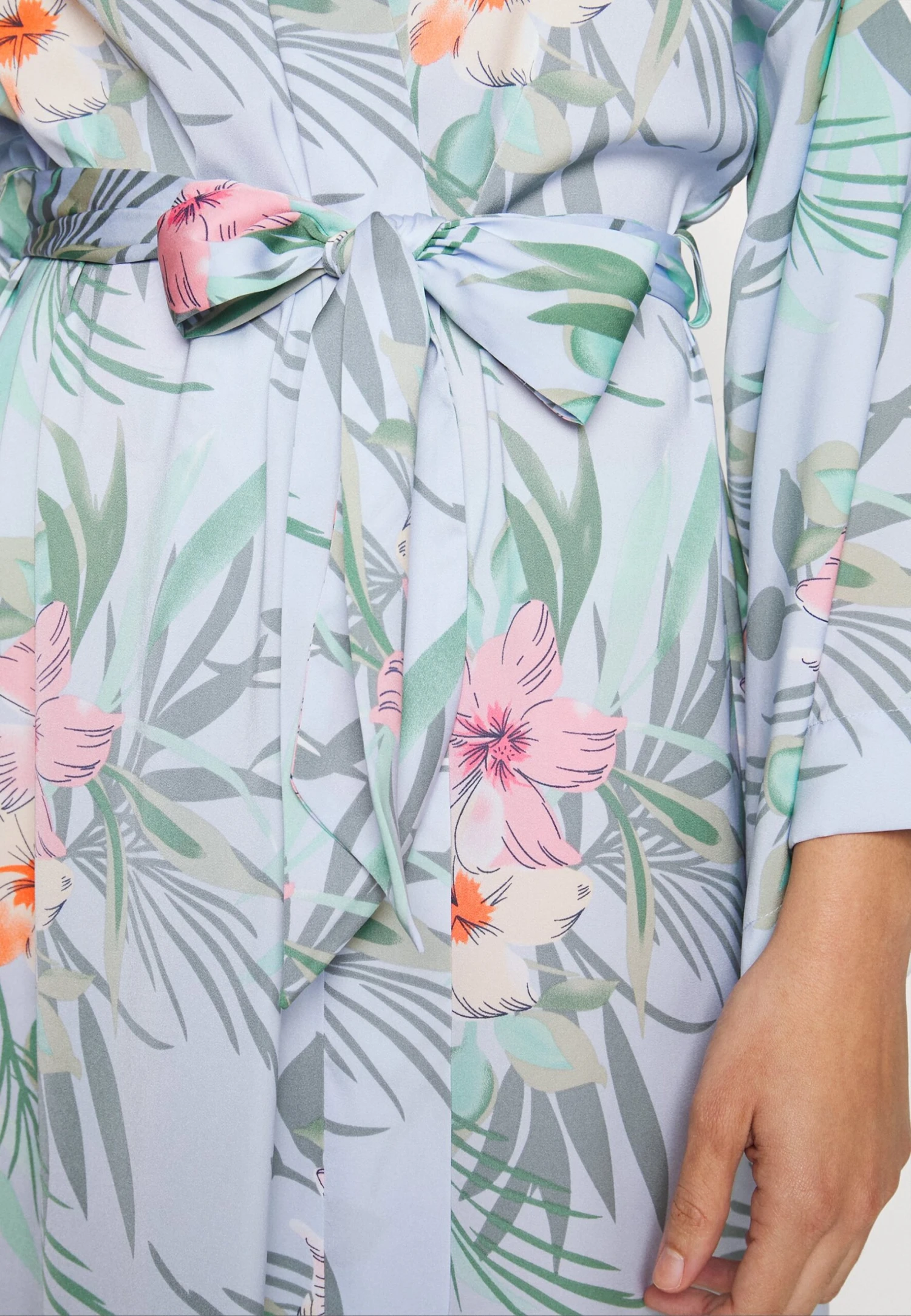 Anna Field Floral Robe - Badjas - Blue 8 Anna Field Floral Robe - Badjas - Blue - Afbeelding 6