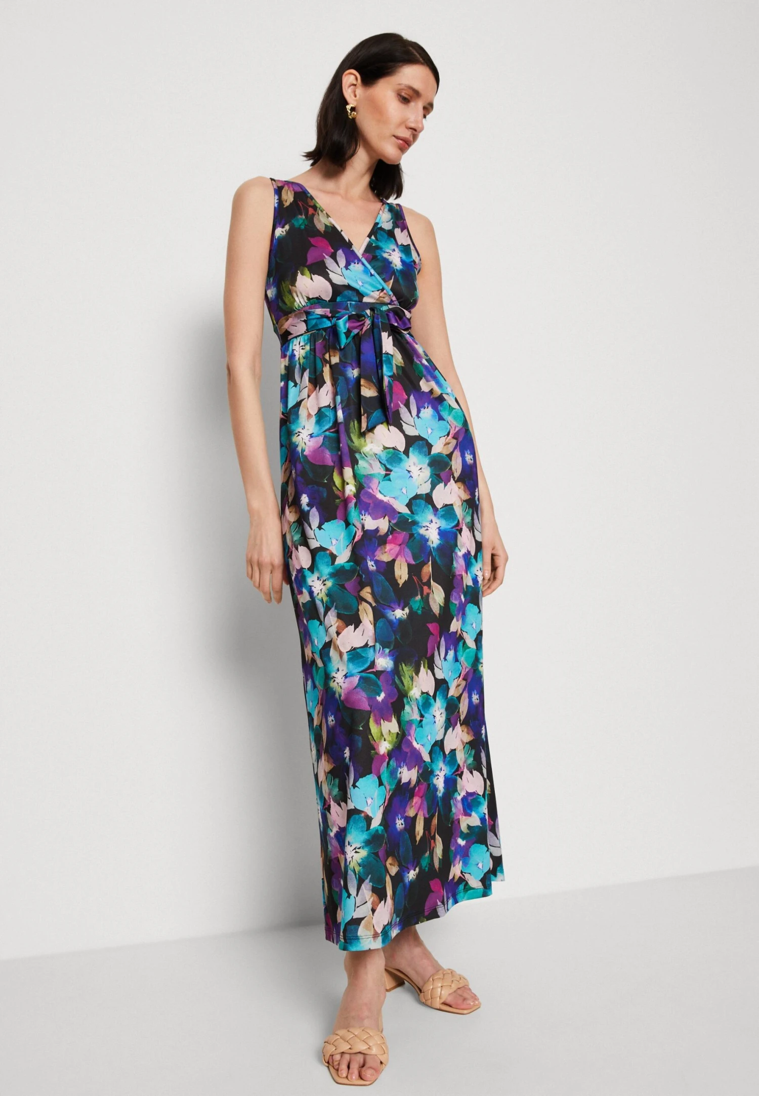 Anna Field Maxi-Jurk - Black/Blue/Multicoloured 6 Anna Field Maxi-Jurk - Black/Blue/Multicoloured - Afbeelding 4