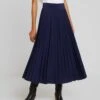 Anna Field Plisse A-Line Midi Skirt - A-Lijn Rok - Maritime Blue -Anna Field 9c4060d1a0304200b78aca3a1eb3f70e