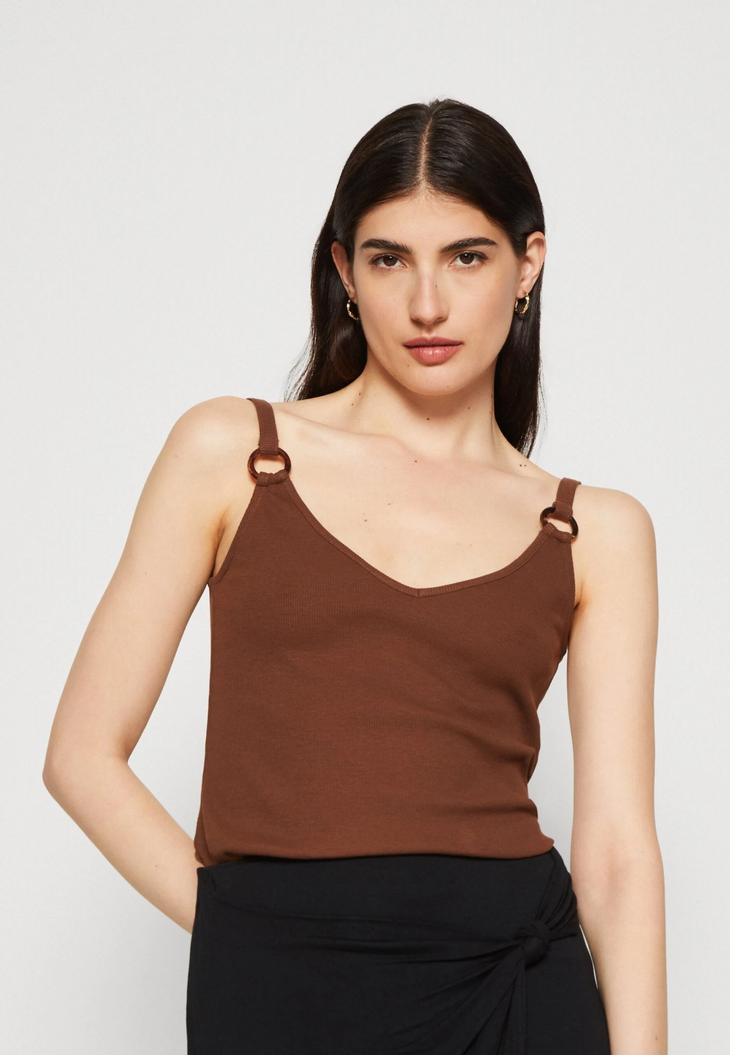 Anna Field Top - Dark Brown 6 Anna Field Top - Dark Brown - Afbeelding 4