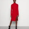 Anna Field Rollkragen Ripp Mini Strickkleid Mit Gürtel - Gebreide Jurk - Red 1 Anna Field Rollkragen Ripp Mini Strickkleid Mit Gürtel - Gebreide Jurk - Red -Anna Field 9fda608887c6431580b68dc824e7e09f
