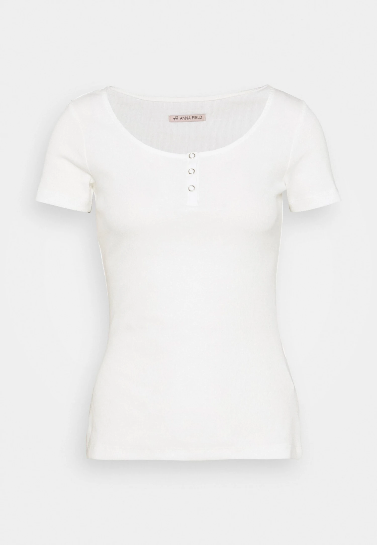 Anna Field T-Shirt Basic - White 3 Anna Field T-Shirt Basic - White