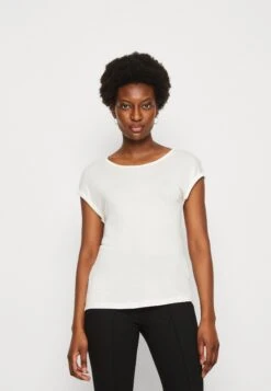 Anna Field 3 Pack - T-Shirt Basic - Beige/Off-White/Red -Anna Field a26bad311f524bdeabc4d83bc478d214