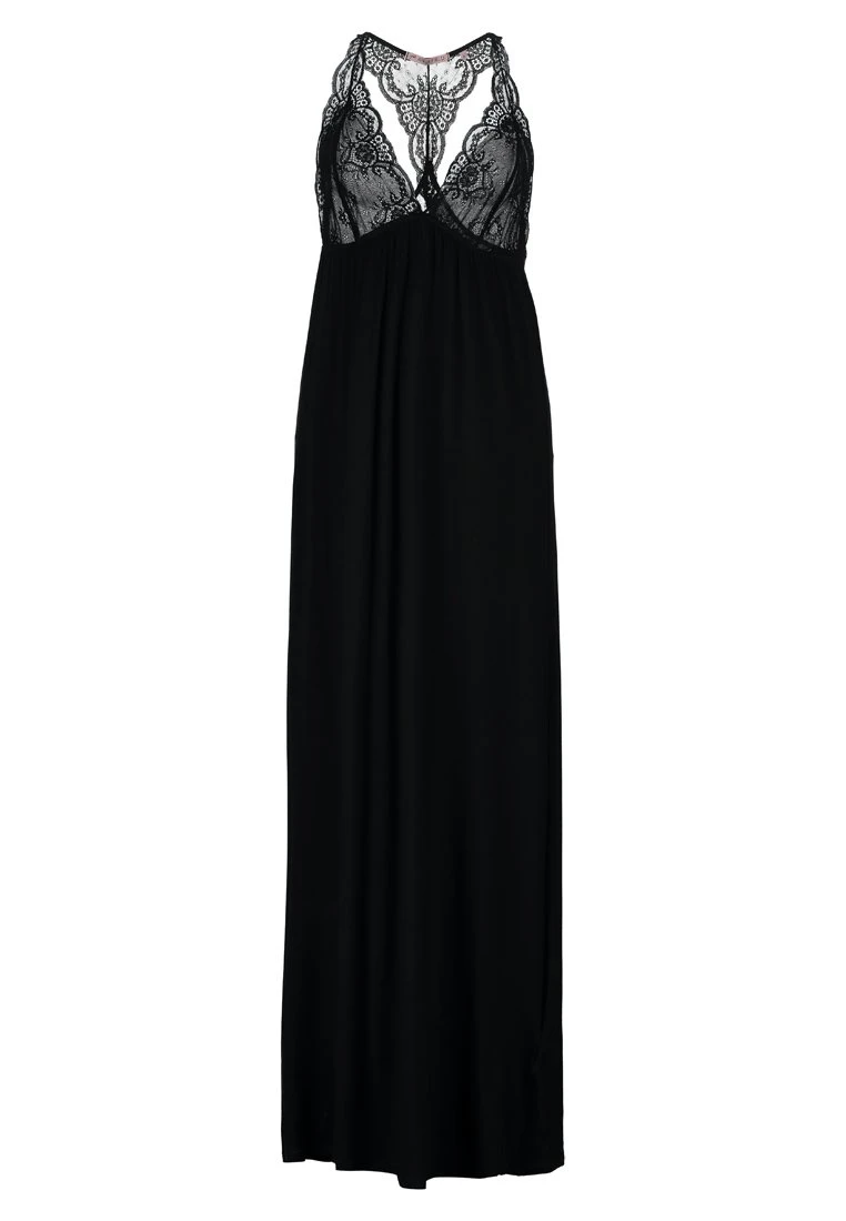 Anna Field Anna Long Viscose Dress- Nachtjapon - Black 6 Anna Field Anna Long Viscose Dress- Nachtjapon - Black - Afbeelding 4