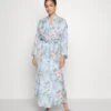 Anna Field Floral Robe - Badjas - Blue