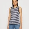 Anna Field Top - Dark Blue/White 1 Anna Field Top - Dark Blue/White -Anna Field a34b54777c73411eb449f58dd124f966