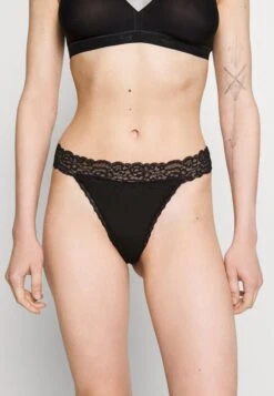Anna Field 3 Pack Lace Trim Thong - String - Black -Anna Field a7dff87ae30244dfbf9913d02080c0e1