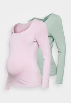 Maternity Basic Longsleeve 2 Pack - Longsleeve - Pink/Light Green 12 Maternity Basic Longsleeve 2 Pack - Longsleeve - Pink/Light Green -Anna Field aa3097cc654b452191a42a513d4790a6