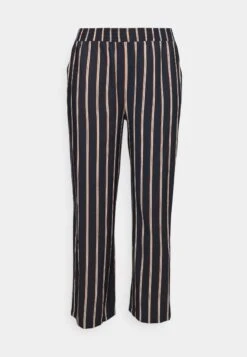 Wide Leg Pant - Broek - Dark Blue/Brown/White 10 Wide Leg Pant - Broek - Dark Blue/Brown/White -Anna Field aa9df79e817344bbb0010b3b238e8ac1