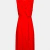 Anna Field Volant Midi Dress - Jurk - Red -Anna Field aab4d1388f244fde85cc8a4537d3ee0f