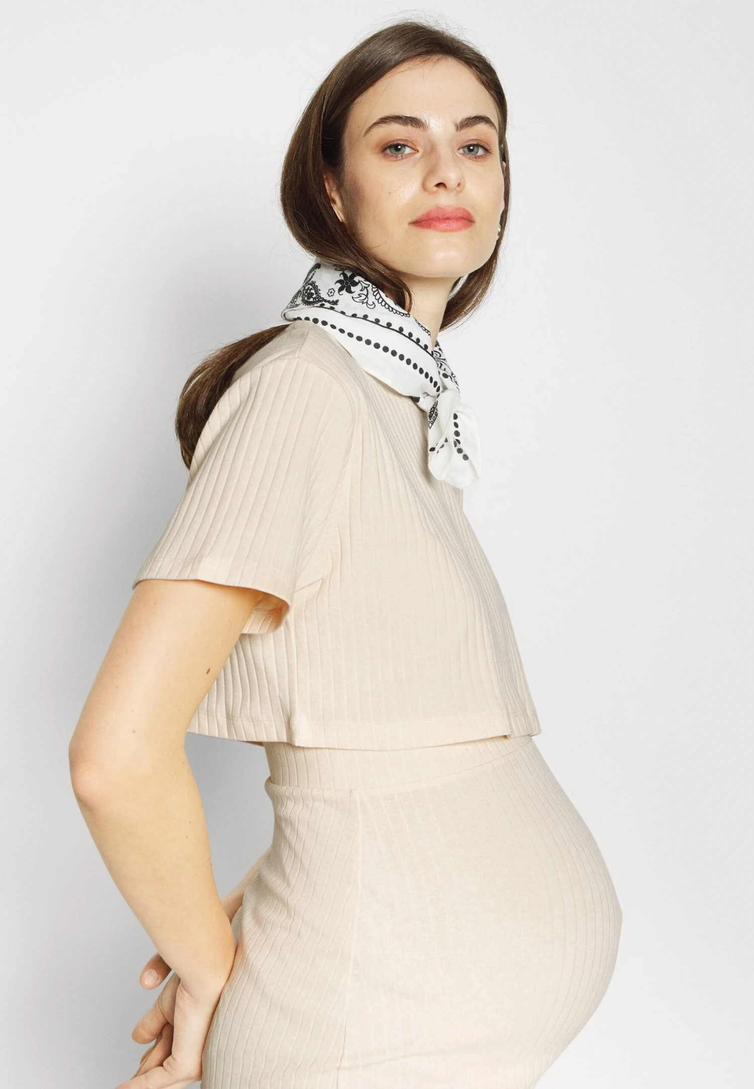 Top Skirt Set - Kokerrok - 003 - Off-White 6 Top Skirt Set - Kokerrok - 003 - Off-White - Afbeelding 4