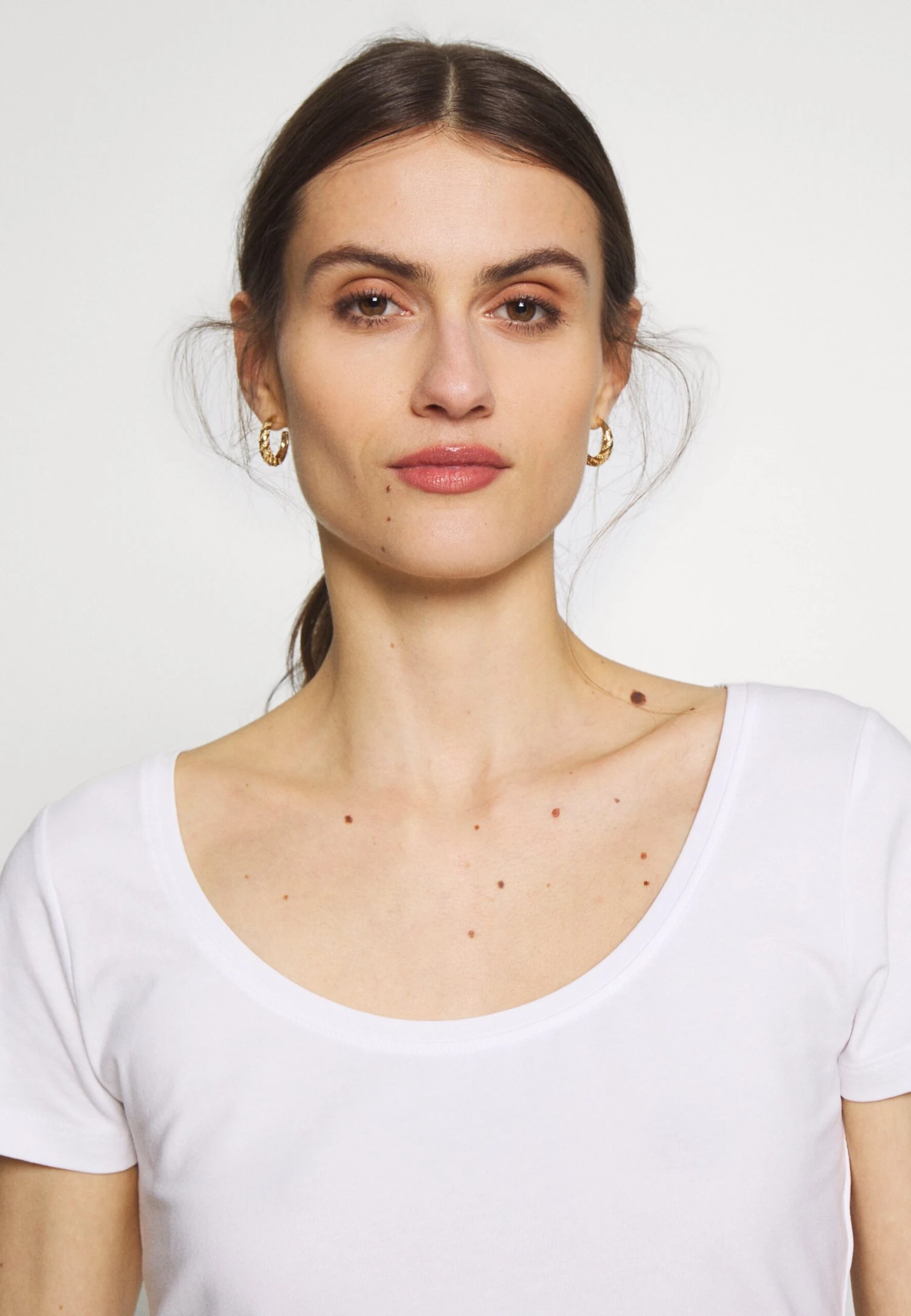 Anna Field 3 Pack - T-Shirt Basic - White/Navy/Light Grey Melange 9 Anna Field 3 Pack - T-Shirt Basic - White/Navy/Light Grey Melange - Afbeelding 7