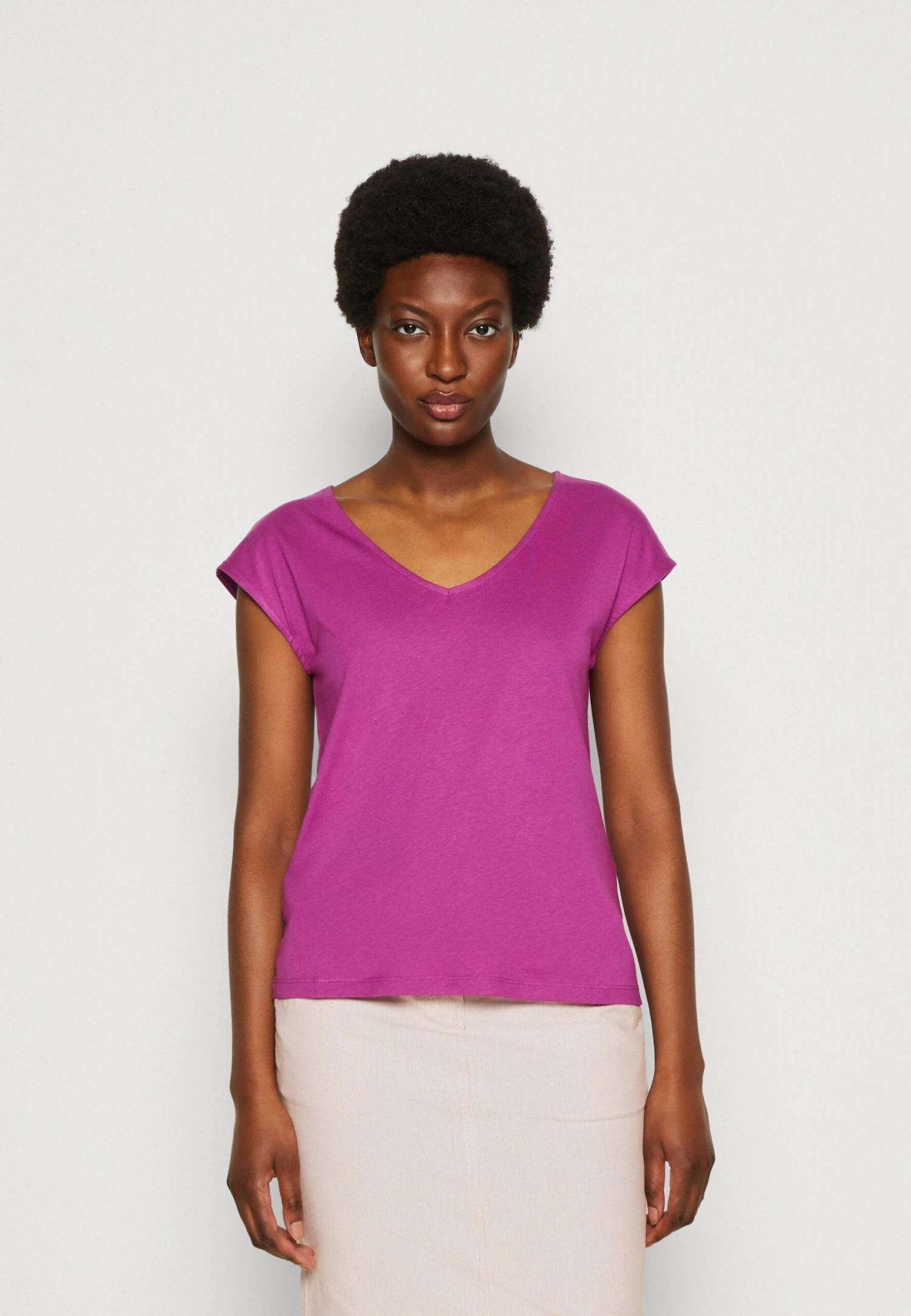 Anna Field T-Shirt Basic - Purple 3 Anna Field T-Shirt Basic - Purple