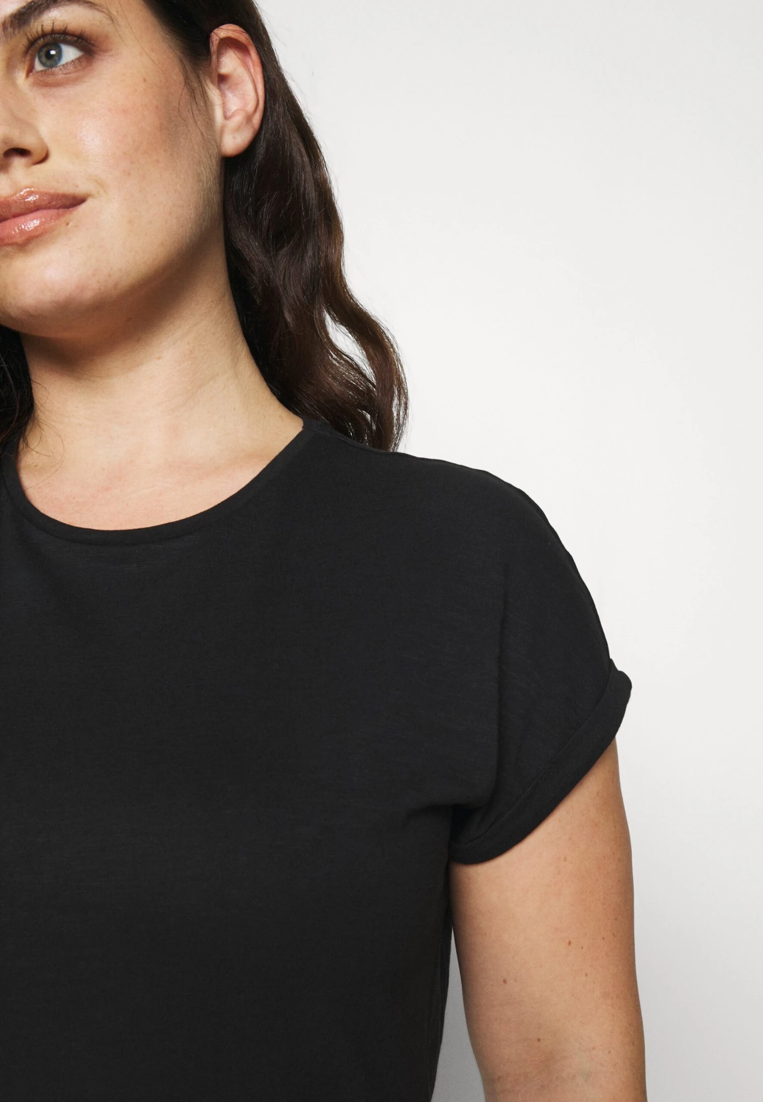 Slub Jersey- T-Shirt Basic - Black 7 Slub Jersey- T-Shirt Basic - Black - Afbeelding 5