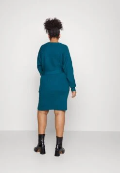 Wrap V Ausschnitt Mini Strickkleid Mit Gürtel - Gebreide Jurk - Teal 9 Wrap V Ausschnitt Mini Strickkleid Mit Gürtel - Gebreide Jurk - Teal -Anna Field c788a499450943ddb39b9926fc5b1004