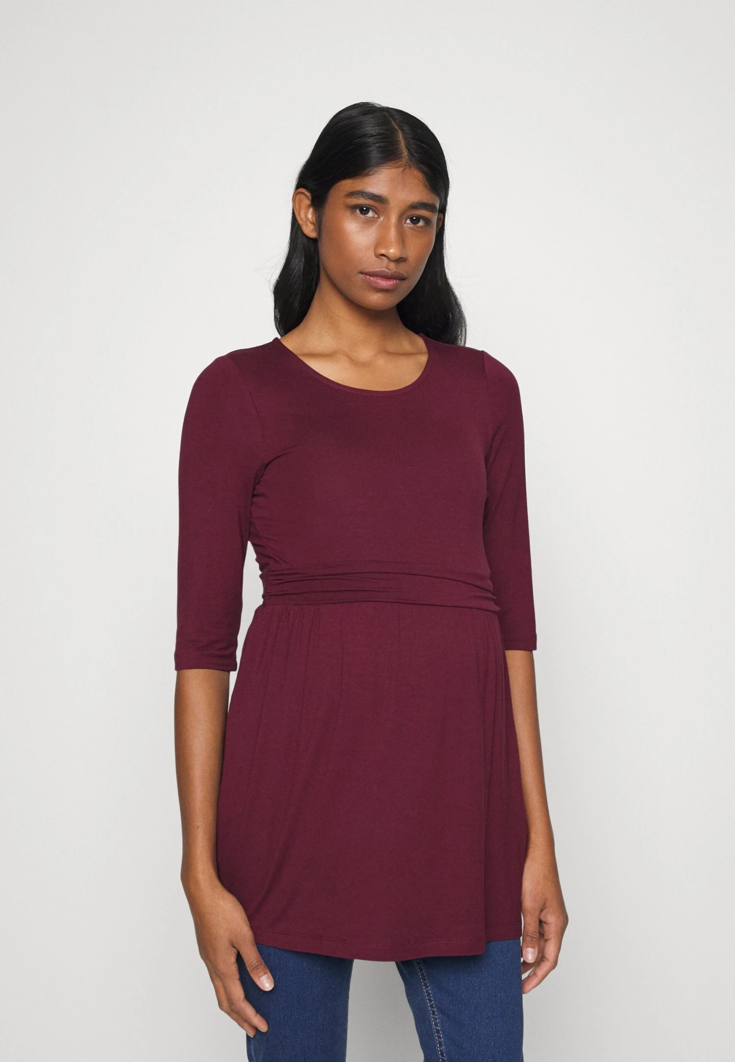 Flare Top- Longsleeve - Dark Red 3 Flare Top- Longsleeve - Dark Red