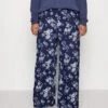 Wide Leg Pant - Broek - Dark Blue/Off-White 1 Wide Leg Pant - Broek - Dark Blue/Off-White -Anna Field caa68ff9893e46d9a50615d042ba19fe
