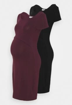 2Er Pack Nursing Function Dress - Etui-Jurk - Black/Bordeaux 14 2Er Pack Nursing Function Dress - Etui-Jurk - Black/Bordeaux -Anna Field d2587d5bbf414ed687a71c7bfef589b6