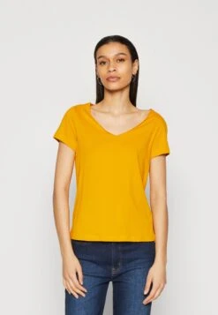 Anna Field 3 Pack- T-Shirt Basic - Dark Yellow/Purple/White -Anna Field d3e1cb95b4d64393895357335e0caf76