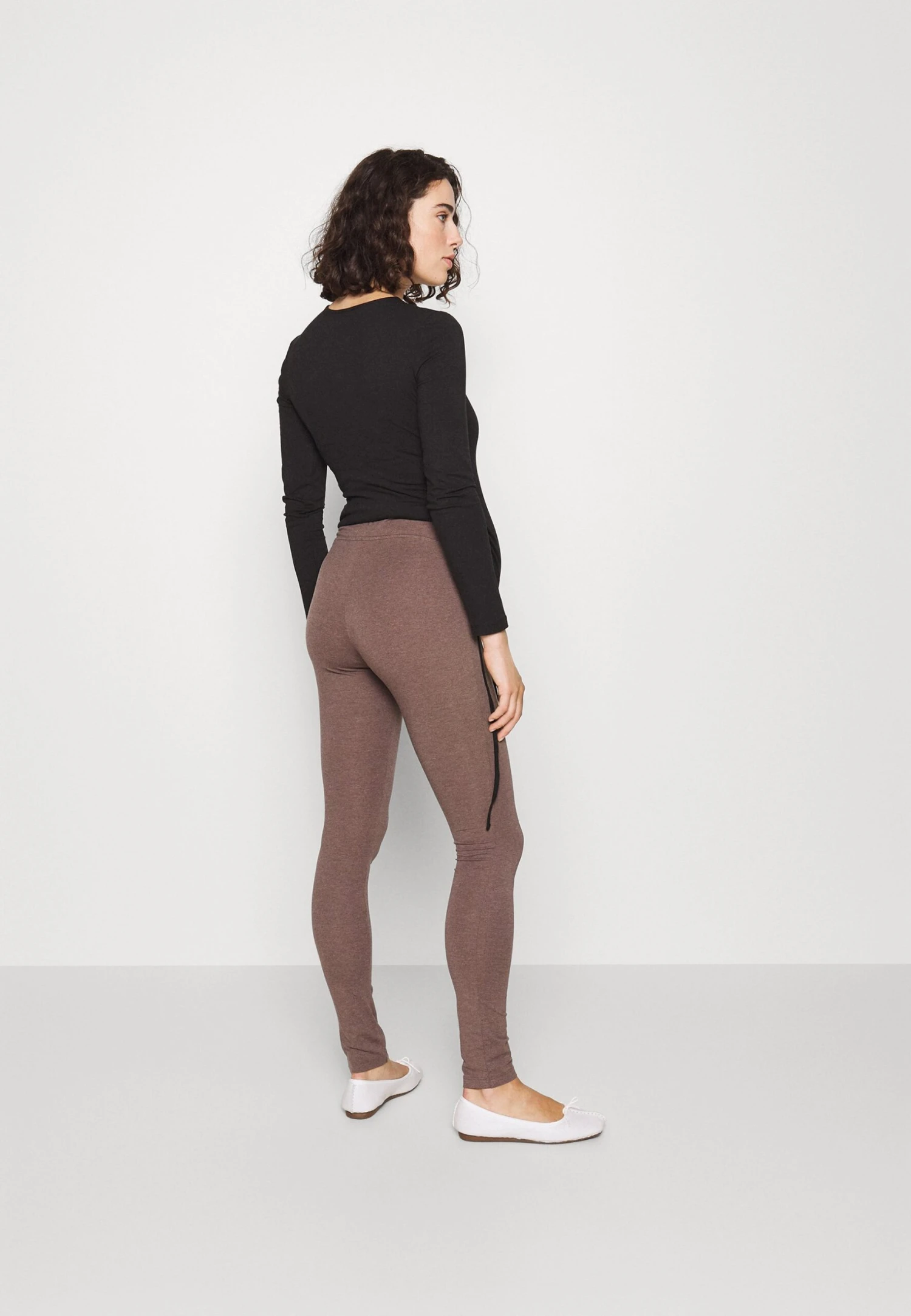 Leggings Maternity - Legging - Black - Mottled Dark Brown 5 Leggings Maternity - Legging - Black - Mottled Dark Brown - Afbeelding 3