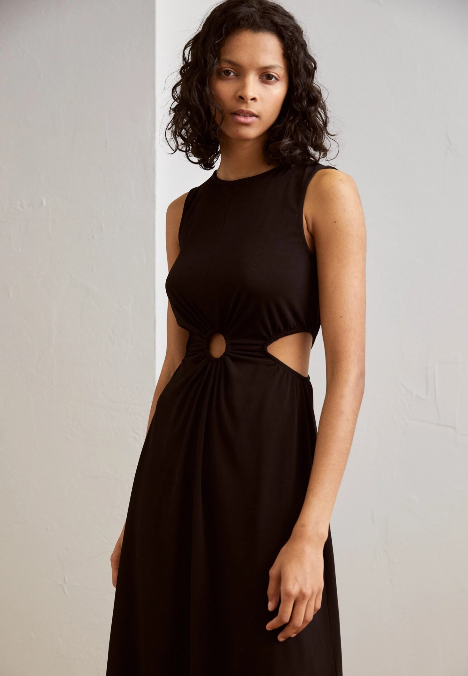 Anna Field Sleeveless Midi Dress - Jurk - Black 5 Anna Field Sleeveless Midi Dress - Jurk - Black - Afbeelding 3