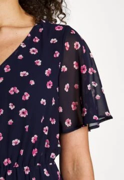 Anna Field V-Neck Sleeve Dress- Jurk - Dark Blue/Pink 18 Anna Field V-Neck Sleeve Dress- Jurk - Dark Blue/Pink -Anna Field e22117504d58447ebe18dcca7cc0861c