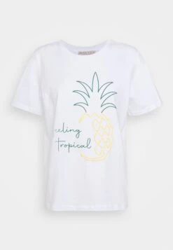 Anna Field Hattie Pineapple Puff - T-Shirt Print - White 14 Anna Field Hattie Pineapple Puff - T-Shirt Print - White -Anna Field e649fd24bf224ad29dae6cae8c61d989