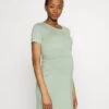 Short Sleeves Ruched Waist Mini Flared Dress - Jerseyjurk - Light Green 2 Short Sleeves Ruched Waist Mini Flared Dress - Jerseyjurk - Light Green -Anna Field e64e321ae7c94023968dc91147e38939