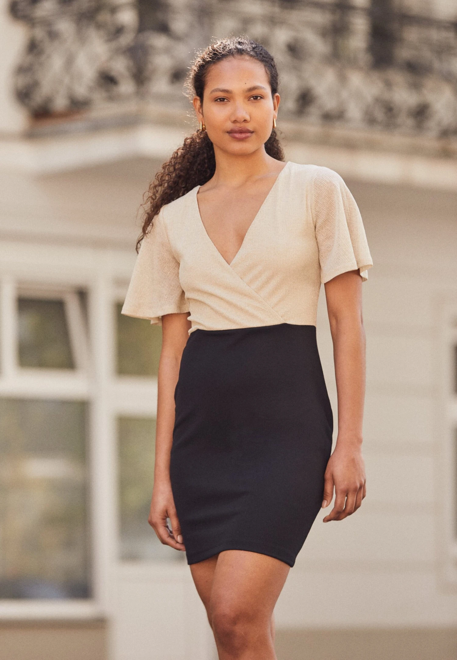 Anna Field Etui-Jurk - Gold/Black 3 Anna Field Etui-Jurk - Gold/Black