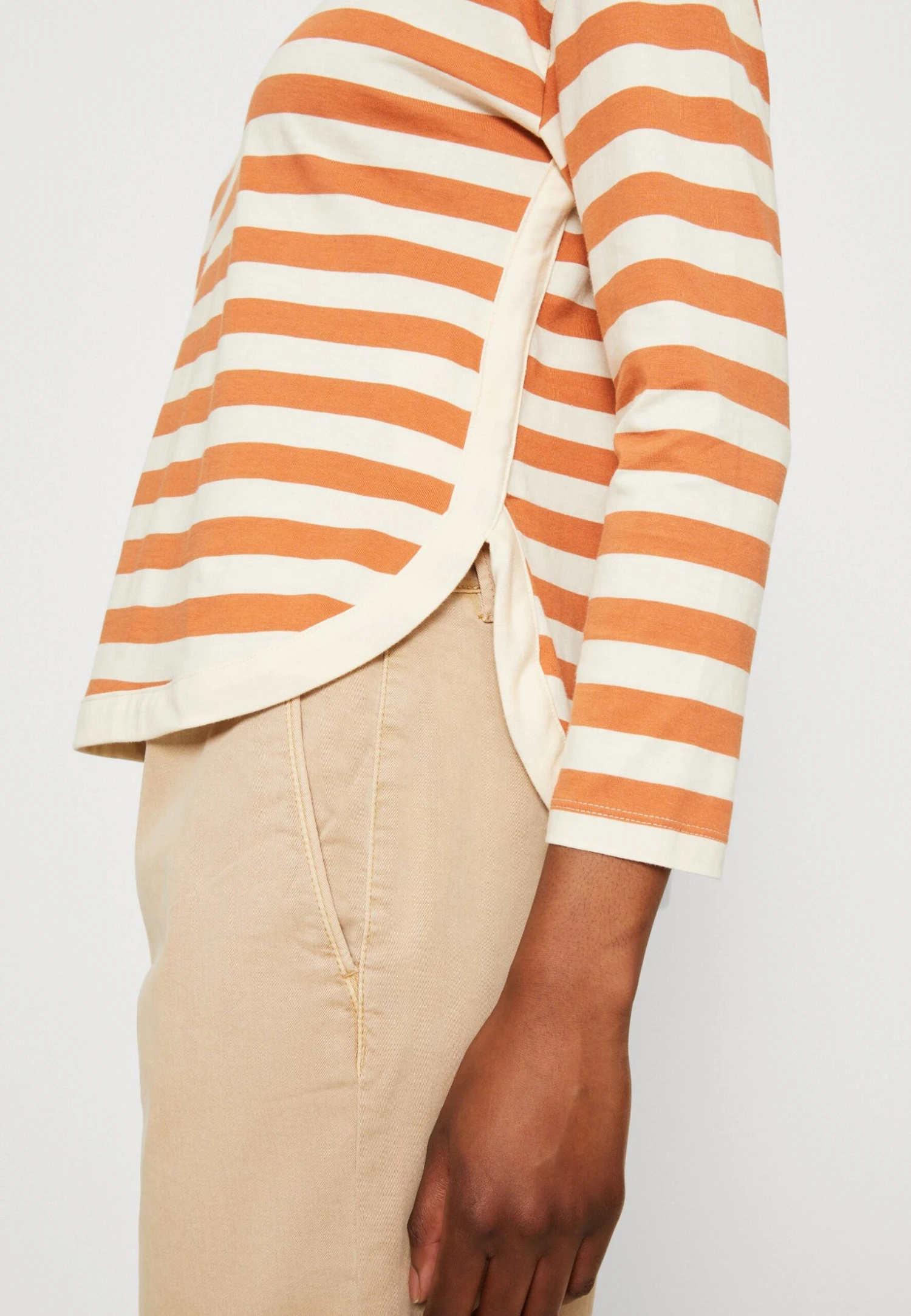 Anna Field Longsleeve - White/Apricot 8 Anna Field Longsleeve - White/Apricot - Afbeelding 6