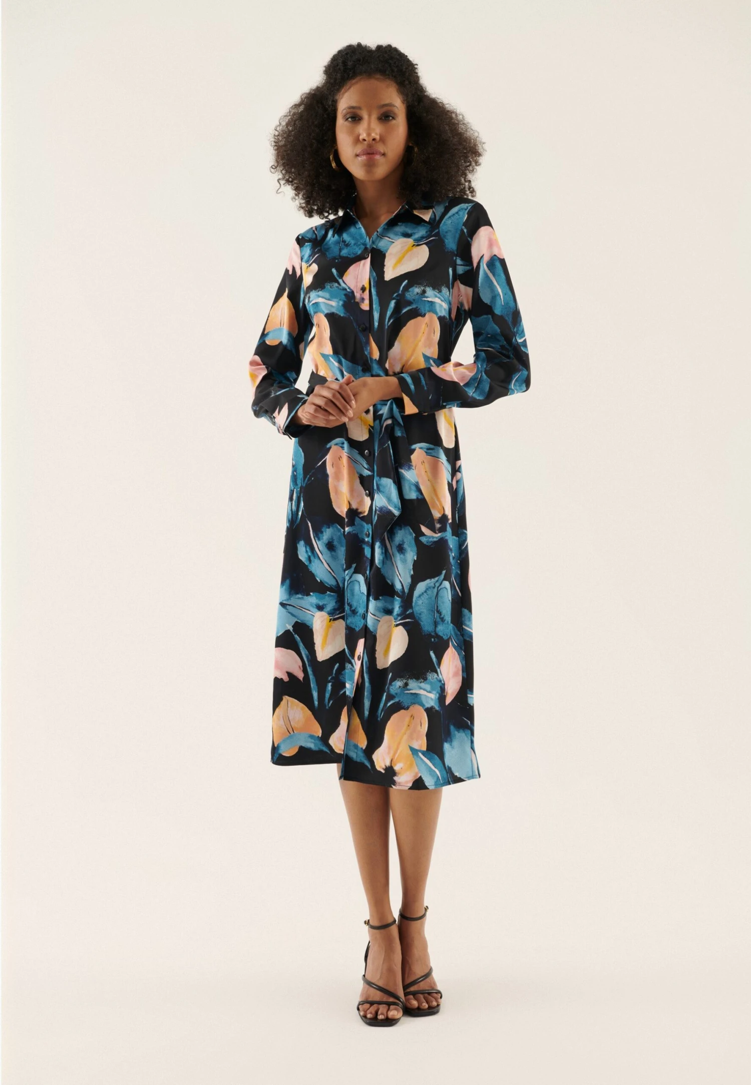 Anna Field Jurk - Blue/Pink 4 Anna Field Jurk - Blue/Pink - Afbeelding 2