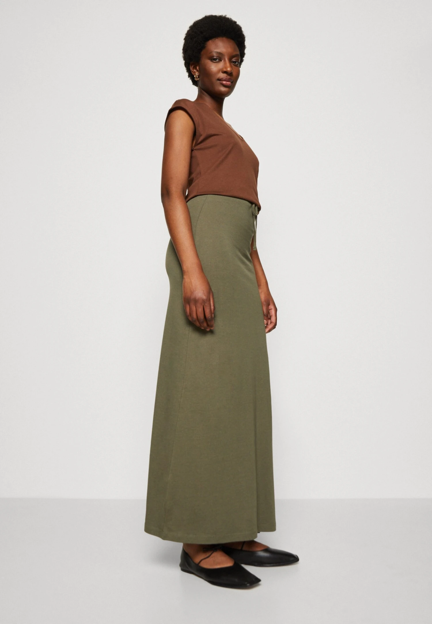 Anna Field Maxirok - Khaki 6 Anna Field Maxirok - Khaki - Afbeelding 4