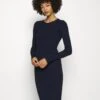 Anna Field Crew Ausschnitt Ripp Top Bodycon Mini Strickkleid - Etui-Jurk - Dark Blue -Anna Field f461cf12e1bd4d088bb4fa2af31b374a