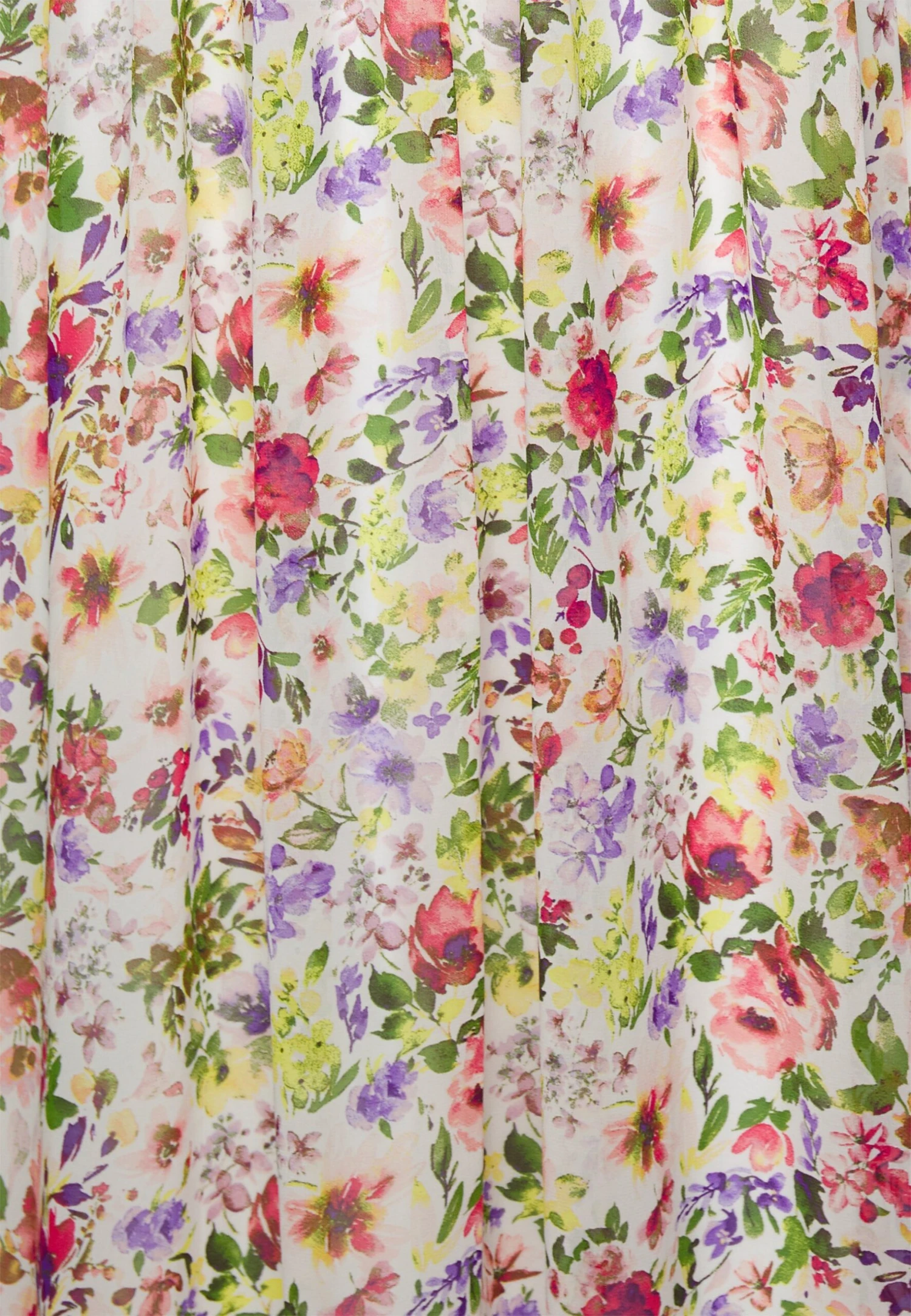 Anna Field Chiffon Maxi Dress- Jurk - White/Red/Yellow 5 Anna Field Chiffon Maxi Dress- Jurk - White/Red/Yellow - Afbeelding 3