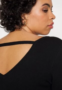 Offener Rücken Mini Strickkleid - Etui-Jurk - Black -Anna Field ff65eb4bbadf4602bc1dd60c7dff3a40